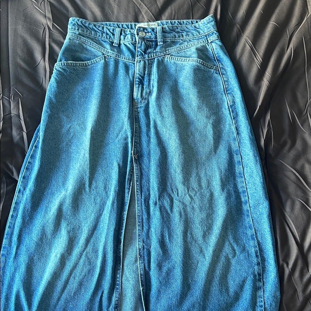 Denim Maxi Skirt